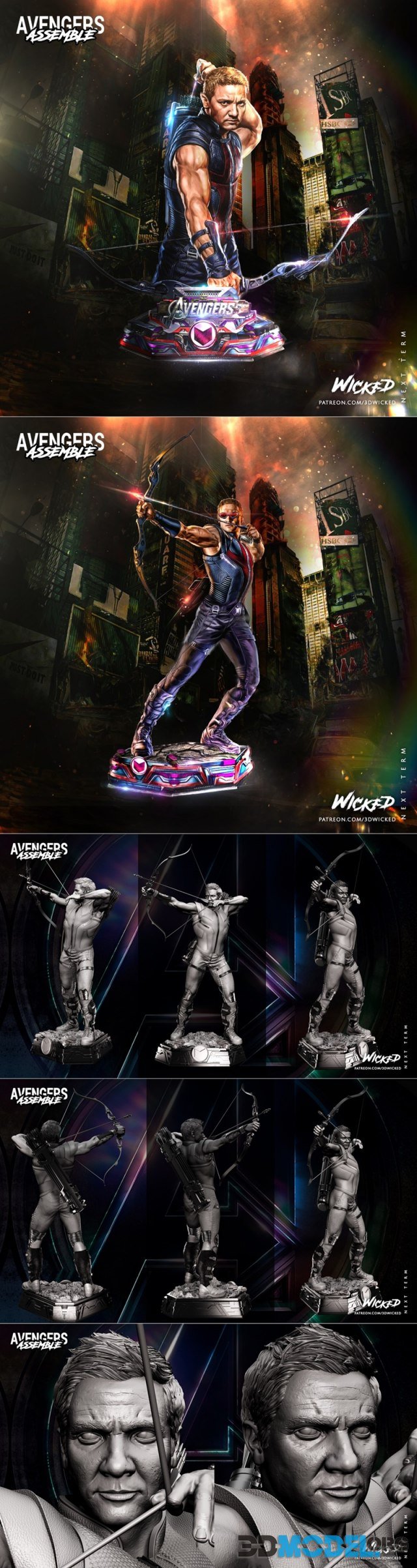 Wicked - Hawkeye and Bust – Printable
