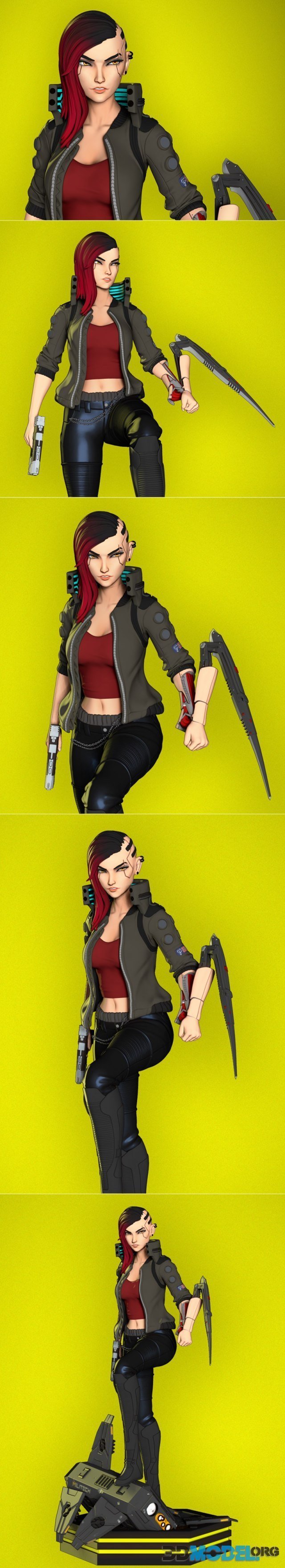 3D file DAVID CYBERPUNK 2077 EDGE RUNNERS ANIME CHARACTER 3d print ✡️・Model  to download and 3D print・Cults