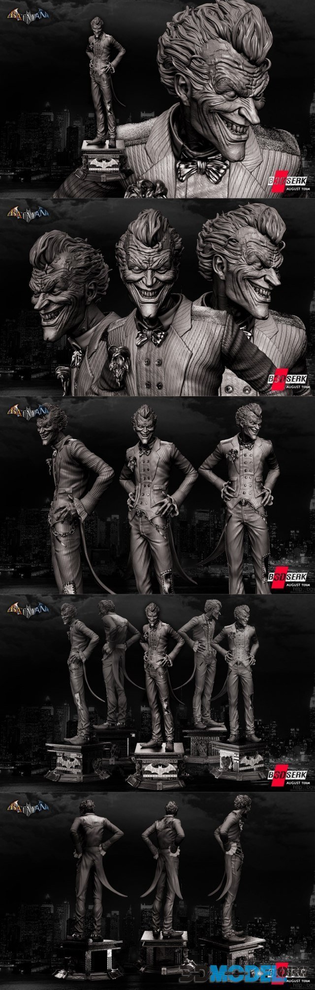 B3DSERK - Joker Statue – Printable