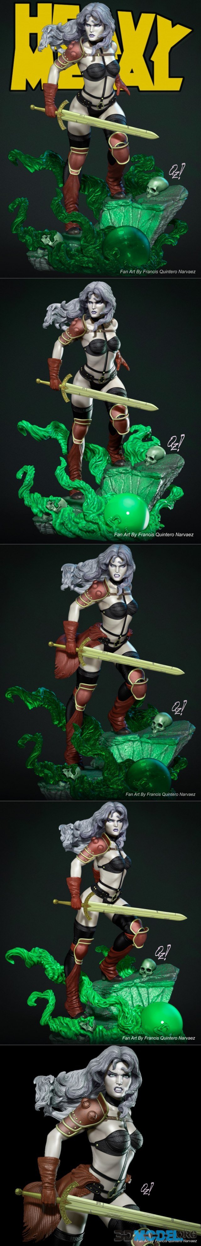 Taarna Heavy Metal Printable Download 3d Models Textures At 3D 