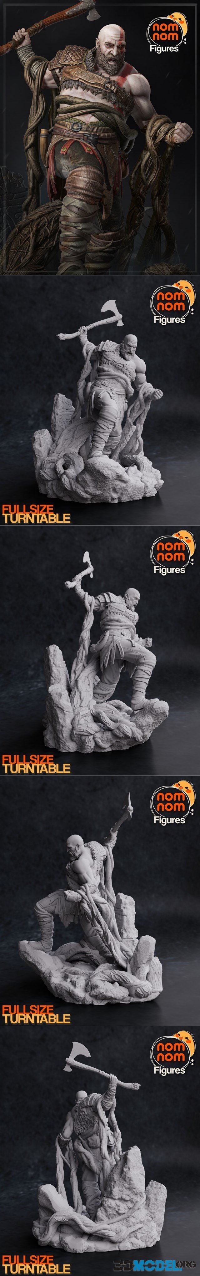 STL file God of war - ragnarok ( kratos ) 🎲・3D printer design to