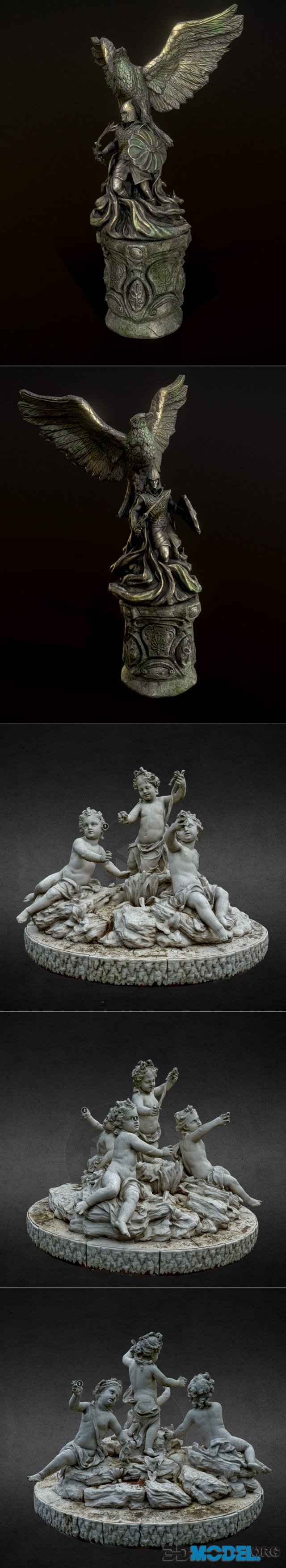 Ayleid Statue and Statue Aux Enfants dits - de Versailles – Printable