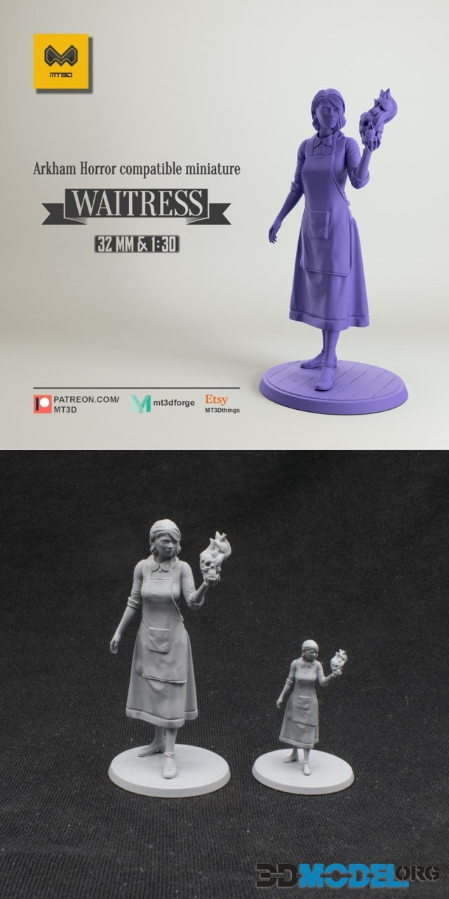 MT3D Forge - Waitress – Printable