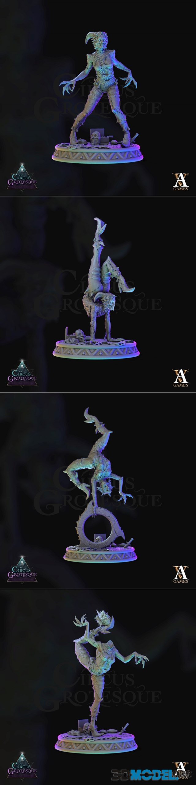Archvillain Games - Circus Grotesque Acrobats – Printable