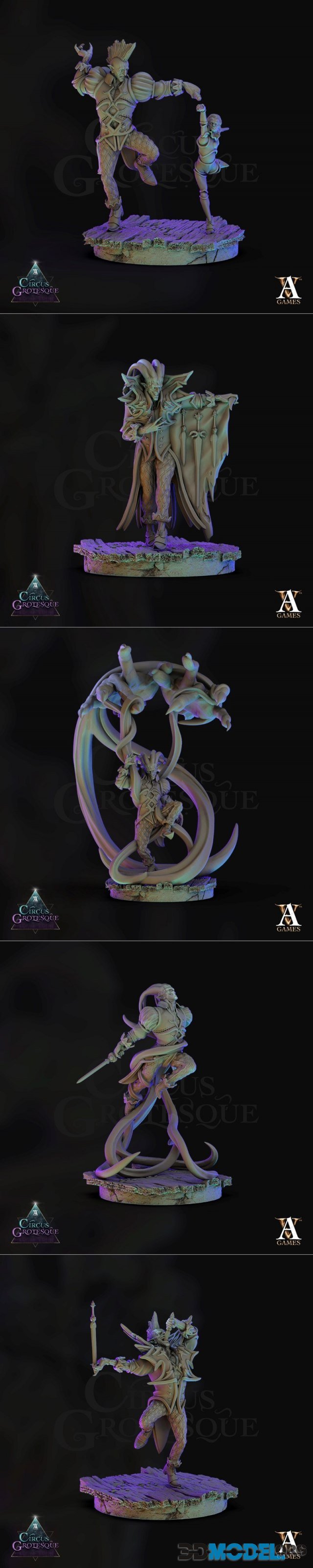 Archvillain Games - Circus Grotesque - Circus Jesters – Printable