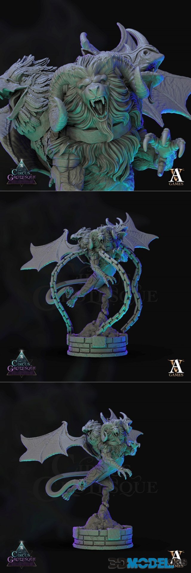 Archvillain Games - Circus Grotesque - Royal Chimera – Printable