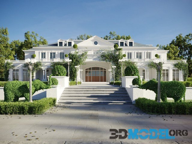 3D Exterior Villa Scene By Nguyen Quoc Viet