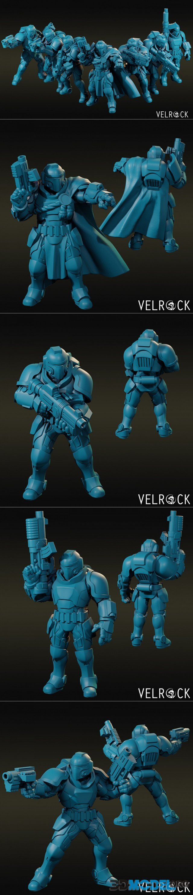 Velrock Art - Tempest Marine Basic Unit – Printable