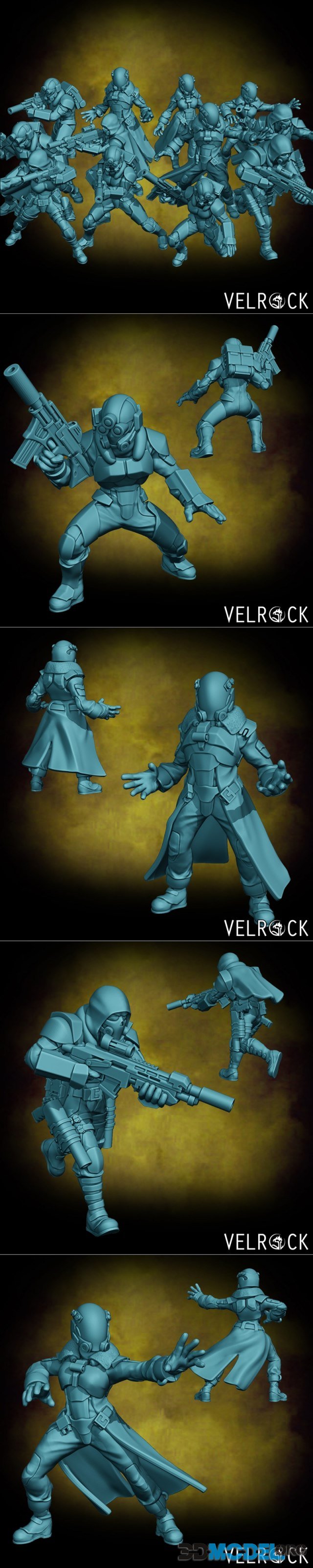 Velrock Art - Tempest Guardsmen Black Ops Unit – Printable