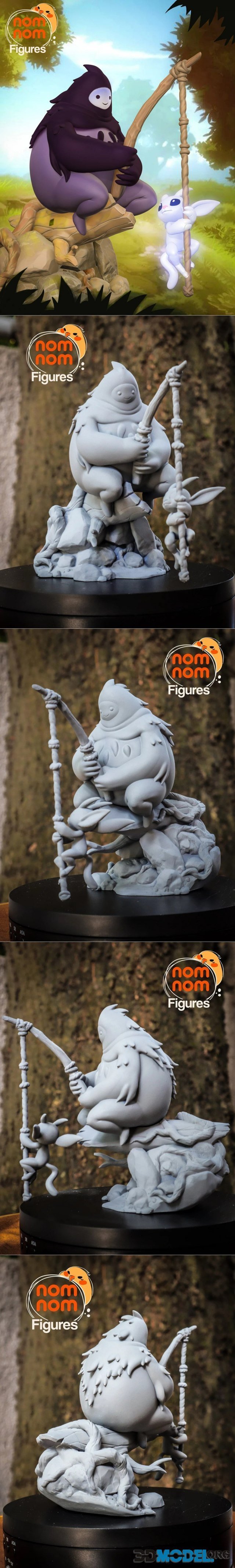 Nomnom Figures - Ori and Naru - Ori and the Blind Forest – Printable
