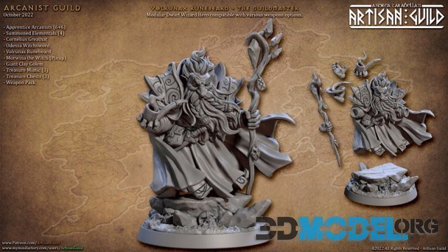 Artisan Guild - Volrunax Runebeard The Guildmaster – Printable