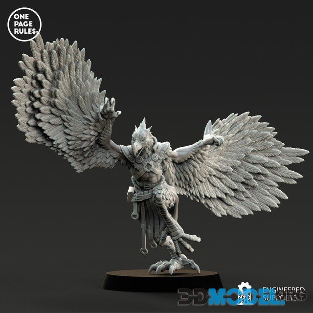 3D Model – One Page Rules – Beastmen Harpies (Printable)