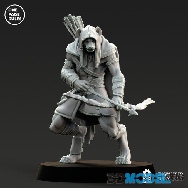 3D Model – One Page Rules – Beastmen Raiders (Printable)