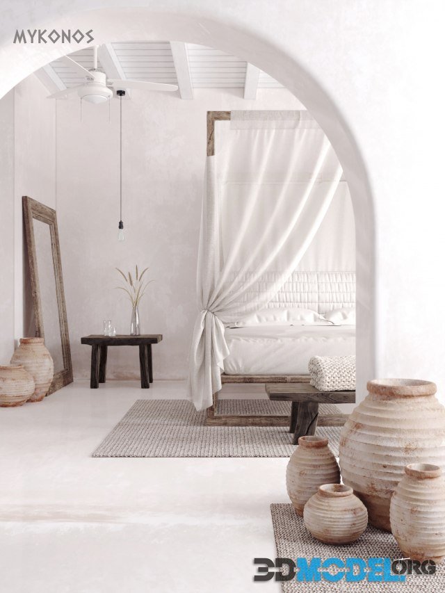 BEDROOM MIKONOS Space (Corona materials)