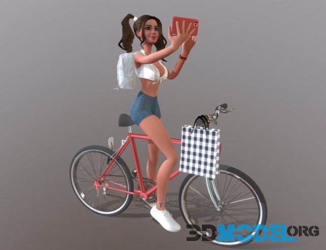 bike with a girl