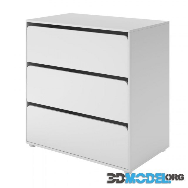Cabby Chest With 3 Drawers by Flexa