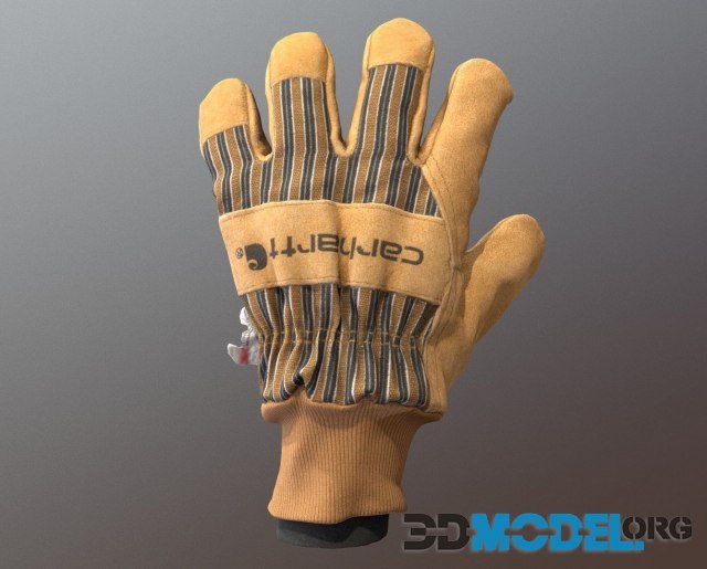 Carhartt Mens Suede Work Glove with Knit Cuff PBR
