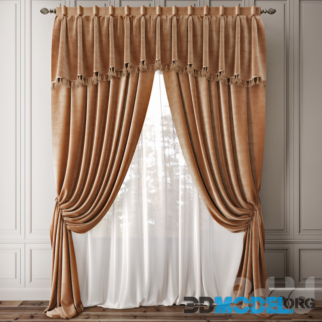 Curtain 56 with lambrequin