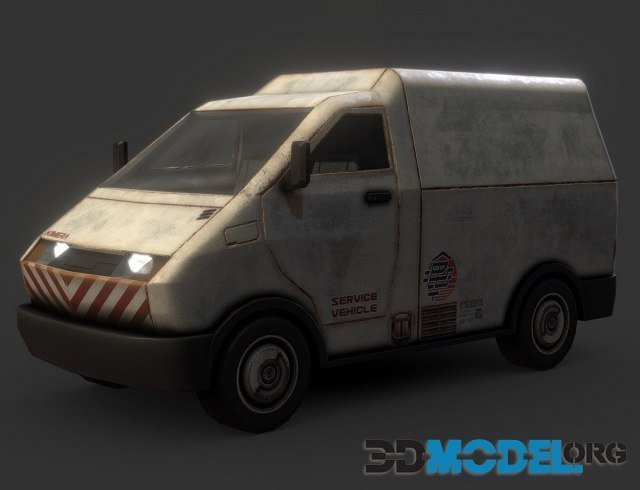Car Cyberpunk Electric Van