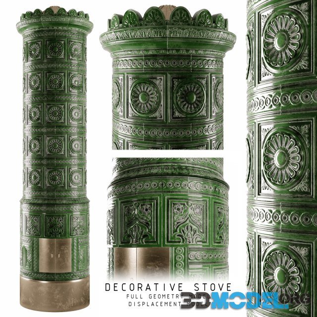 Decorative XIX Century Tiled Stove (Two versions)