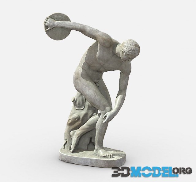 Discobolus Sculpture PBR