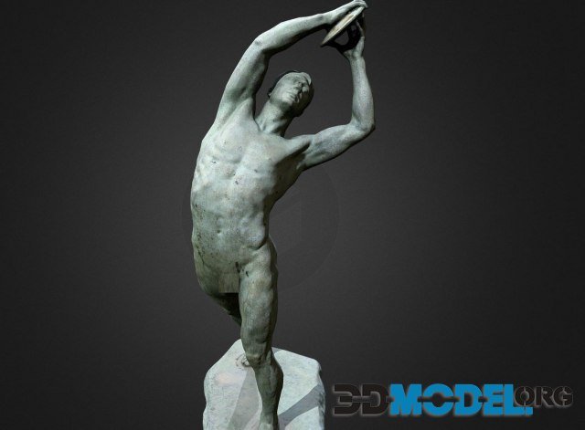Discobolus Sculpture 1 PBR