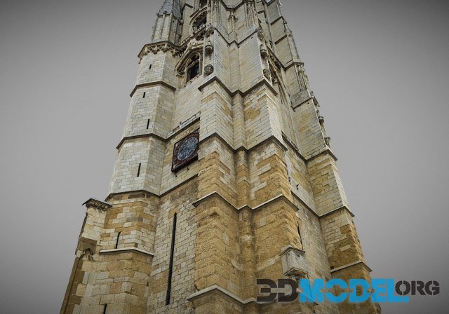 Escaneado parcial torre catedral de Leon