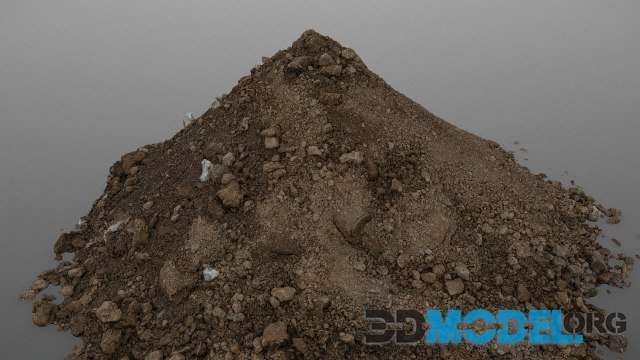 Fuffy soil dirt pile PBR
