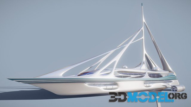 Futuristic Yacht 01