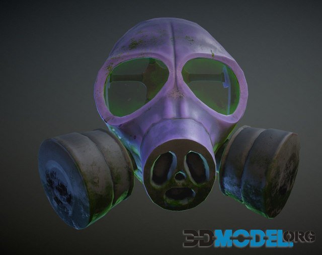 3D Model – Fire Fighting Gas mask (PBR)