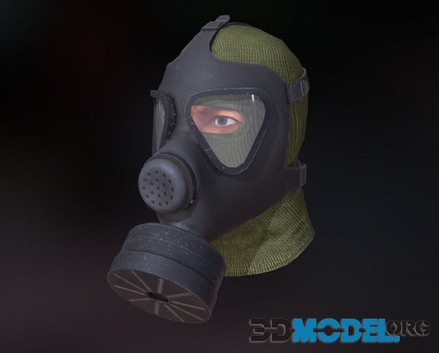 3D Model – Gas mask M65 PBR