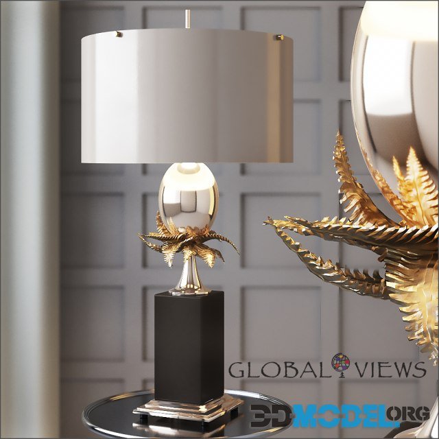 Global Views Egg and Palm Lamp (952x533)