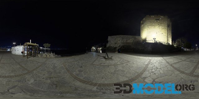 HDR Outdoor Alanya Castle Night Clear 001