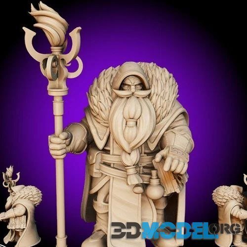 Kingdom of Tiradom – Dwarf Wizard – Statue