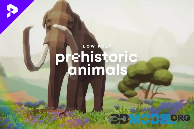 Low Poly Animated Prehistoric Animals