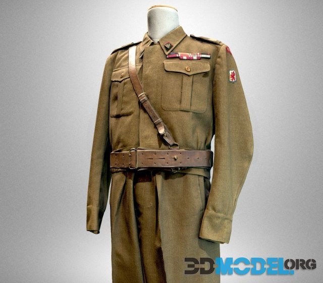 Military uniform of General Jozef Giza PBR
