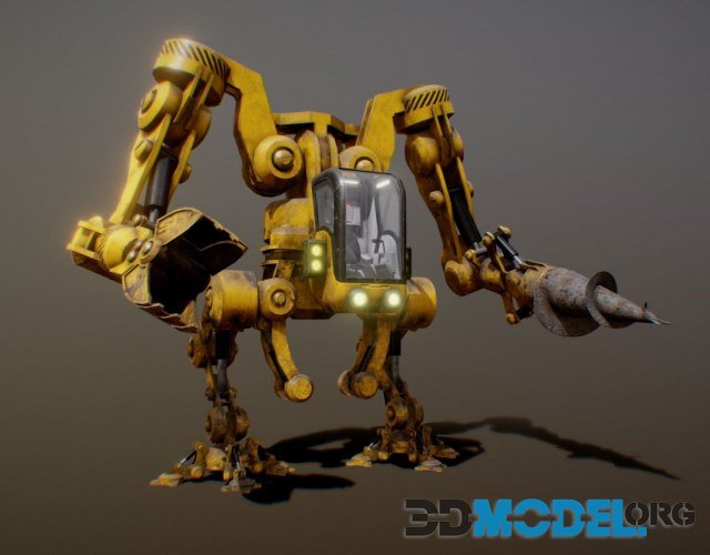 MINING MECH ANIMATIONS PBR