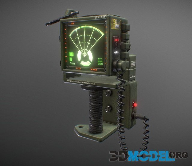Motion tracker from Alien (PBR textured)