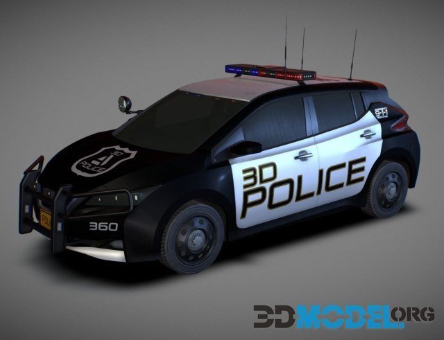 Nissan Leaf Police Car PBR