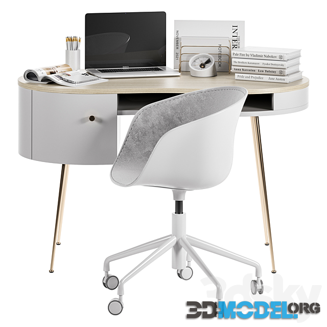 Office Set 004 with desk La Redoute ANDA