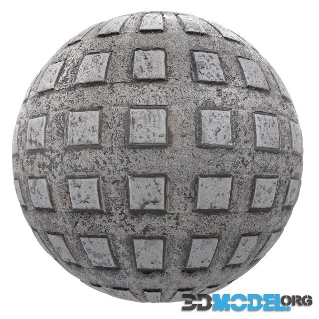 PBR Texture – Patterned old metal 01