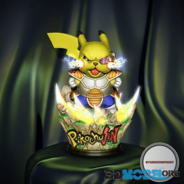 Pikachujin Dragon Ball – Printable Sculpture