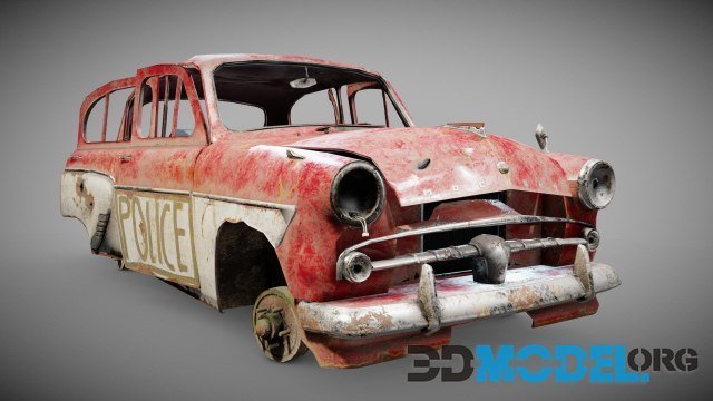 Post-apocalypse sedan car m407 debrish iv7 PBR