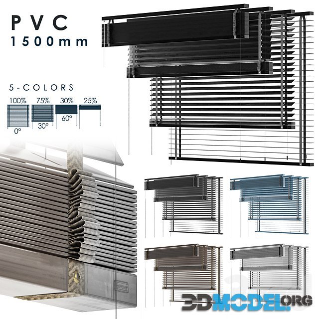 Collection PVC Blind 1500 in 45 mm