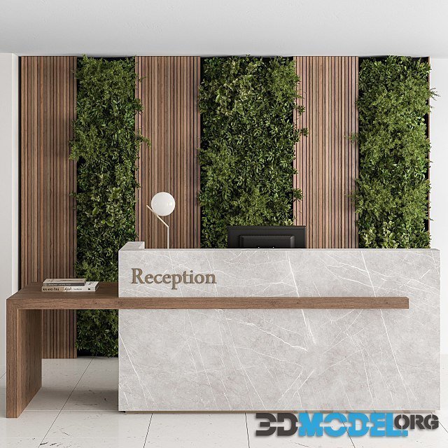 Reception Desk with Vertical Garden