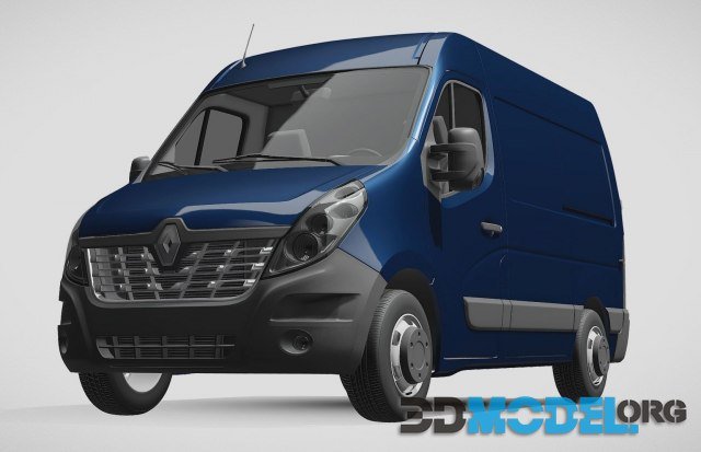 3d Model – Renault Master E-tech L2h2 Van 2024