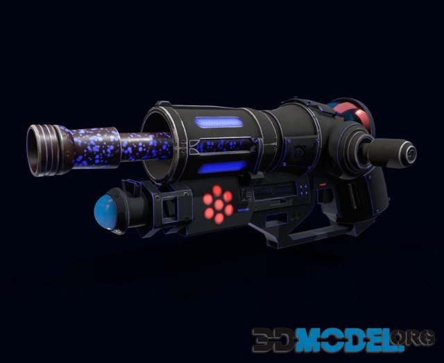 Sci-fi Gun – PBR textured