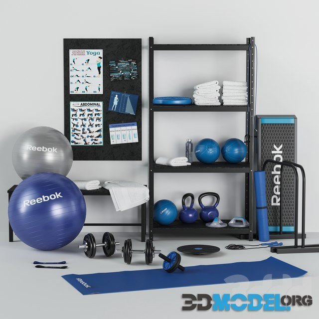 Sports set (items for fitness, yoga, crossfit, pilates)