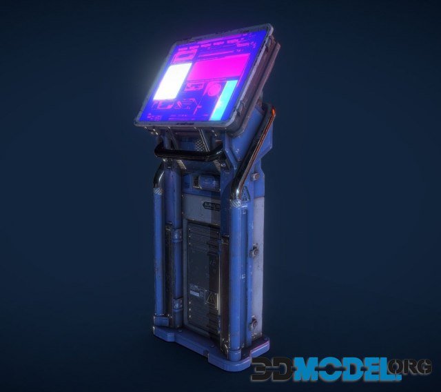 3D Model – Sci Fi Terminal v1 (PBR)