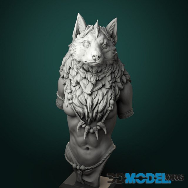 White Werewolf Tavern – Oleana the Werewolf Queen Bust – Printable